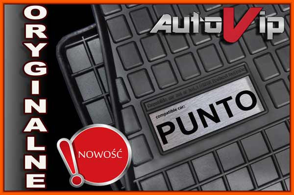 

Резиновые коврики FIAT PUNTO EVO 09- с логотипом, Черный