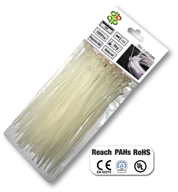 Стяжки кабельные пластиковые, многоразовые, белые, NEUTRAL, 3,6*100 ммНет в наличии