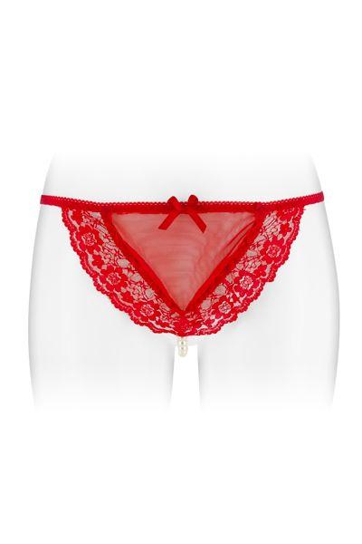 

Трусики-стрінги з намистинками Fashion Secret KATIA | Трусики-стринги с бусинками Красный, 46