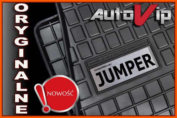 

Резиновые коврики CITROEN JUMPER 06- с логотипом, Черный
