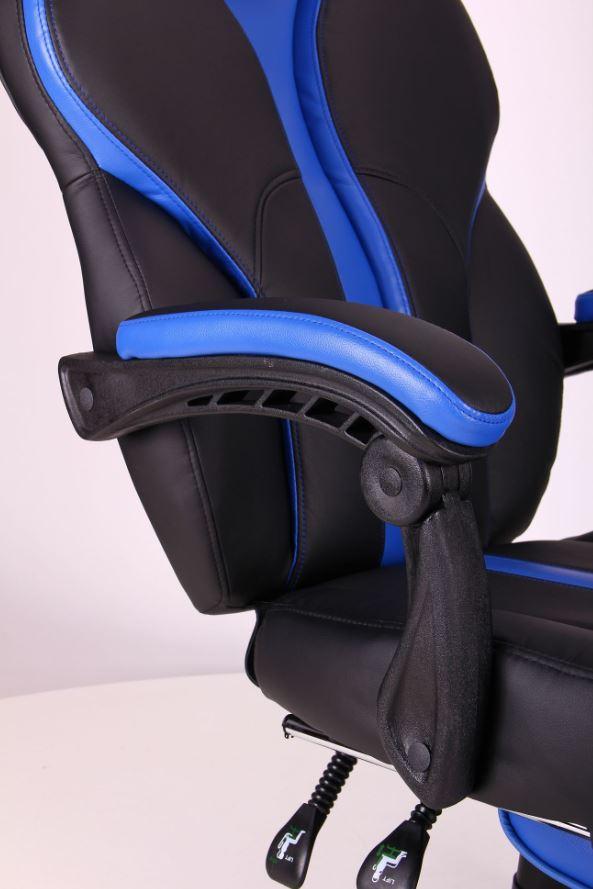 Кресло VR Racer Edge Titan черный-синий (Фото 6)