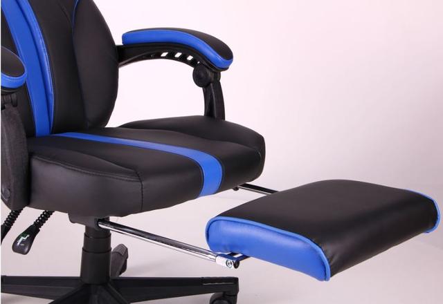 Кресло VR Racer Edge Titan черный-синий (Фото 9)