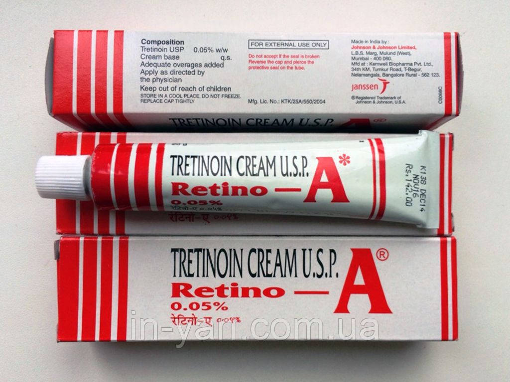Ретинол / 0,05% Третиноин / Tretinoin Retino-A Johnson & Joh/20гр .