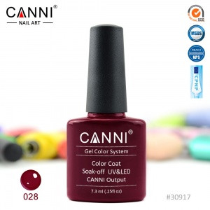 

Гель-лак CANNI № 028 (бордовый)