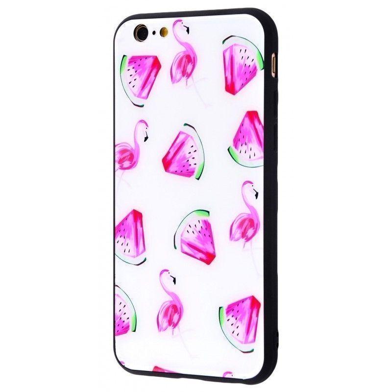 

Чехол Glass case My style (Glass +TPU) для Apple iPhone 6 (14 видов) 05, Разные цвета