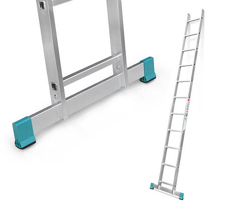 Алюминиевая лестница 1x11 3.13 м техно, фото 2