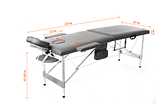 Складаний стіл PROFIBED для косметичного масажу (кушетка ) алюмінієвий, фото 2