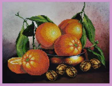 

Картины бисером Р-217 Натюрморт с апельсинами, набор для вышивания бисером