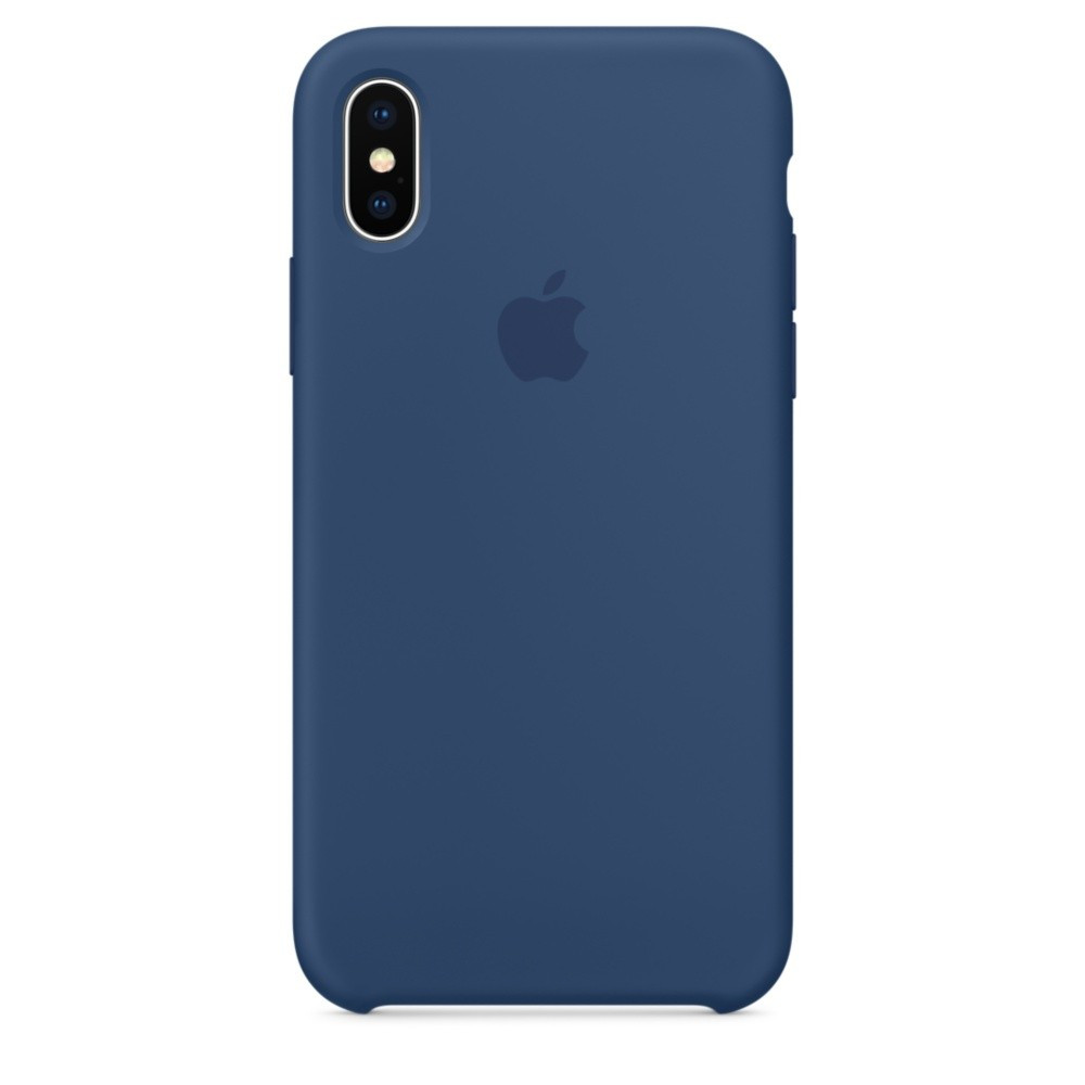 

Чехол для Apple iPhone X (10) Silicone Case синий