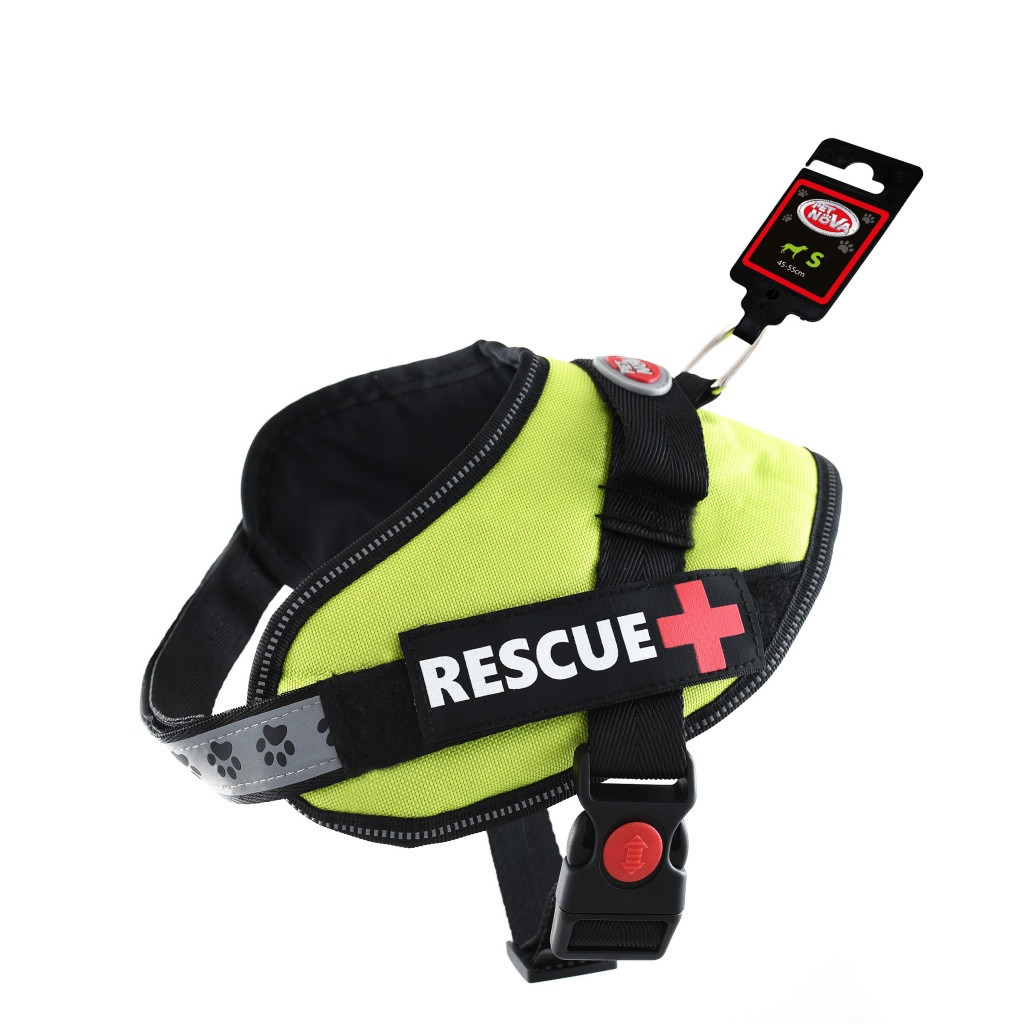 

Шлея усиленная Pet Nova Rescue+ S 45-55 см Зеленый, Зелёный