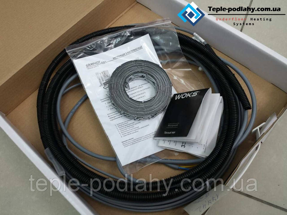 

Кабель для теплого пола GrayHot (1.3 м2)