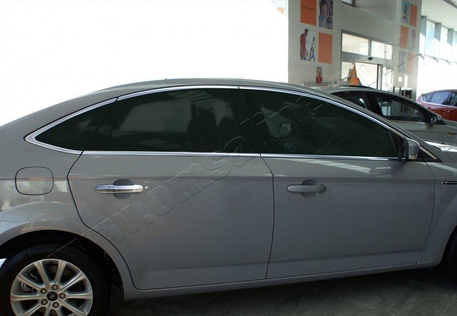 

Нижняя окантовка стекол (6шт, нерж.) - Ford Mondeo 2008-2013 гг.