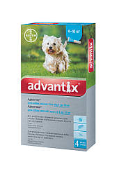 Краплі Advantix Bayer (Адвантікс) бліх та кліщів для собак 4-10 кг