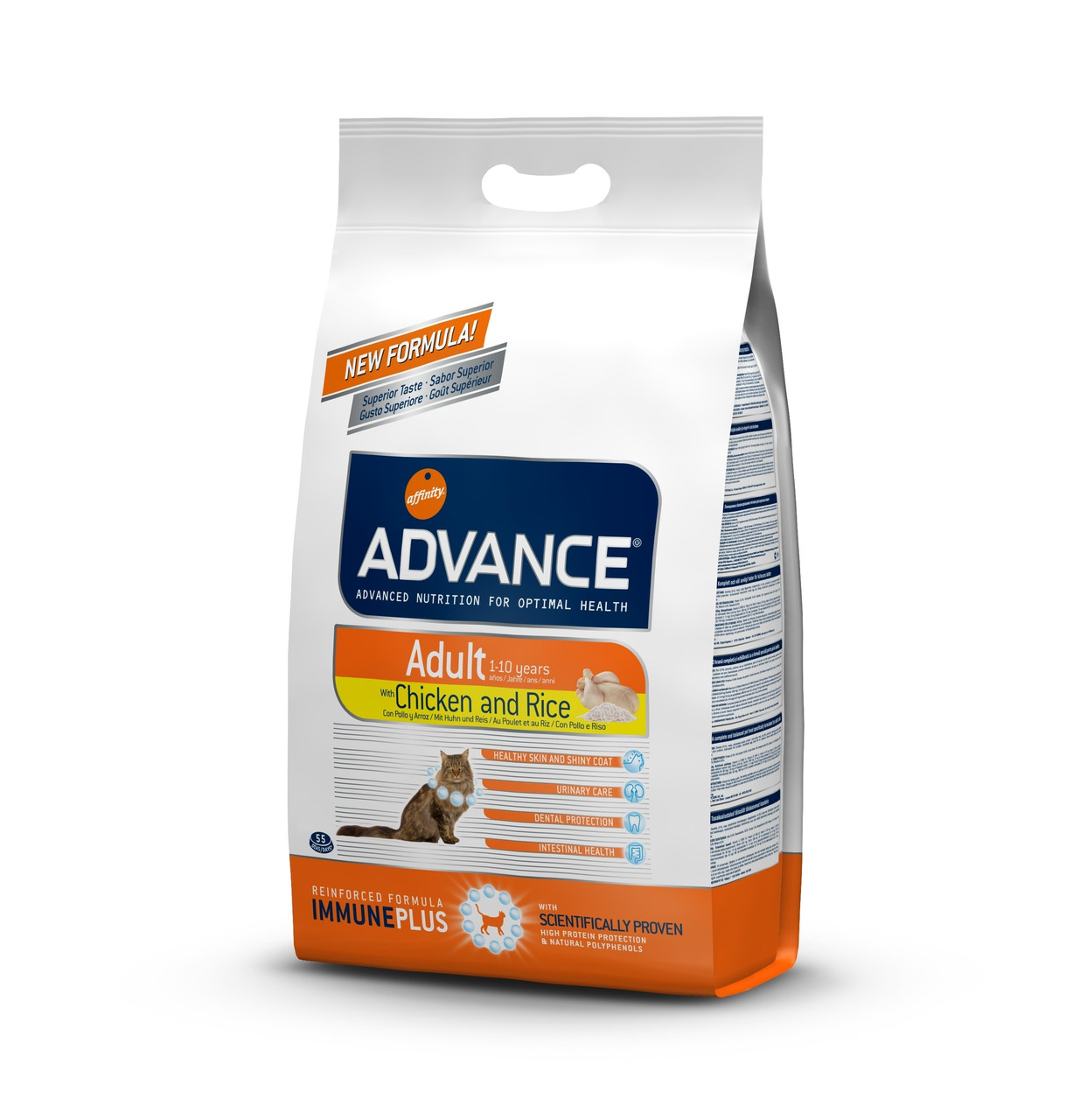 

Сухой корм для котов ADVANCE Cat Adult Chicken & Rice, 1,5 кг