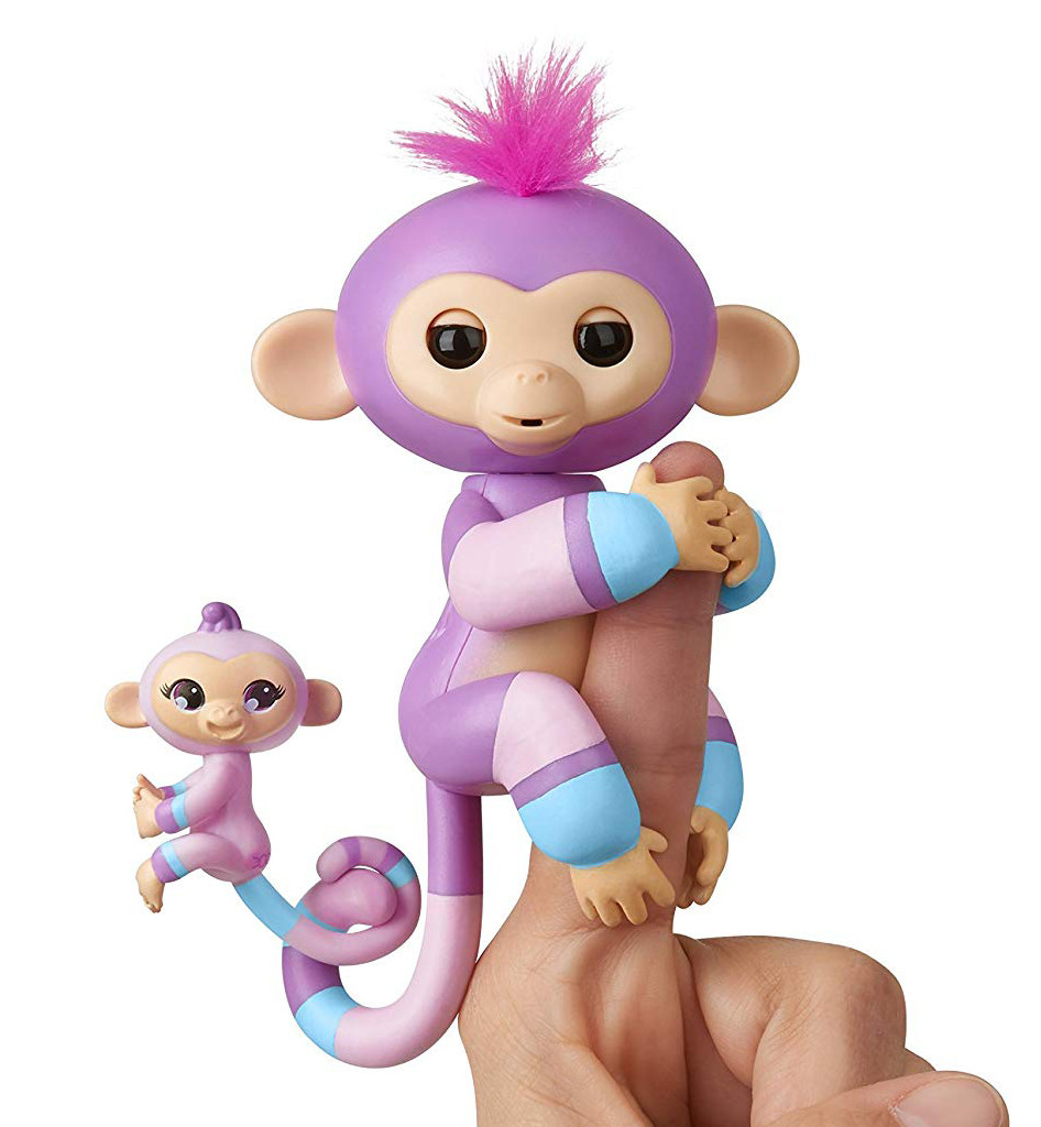Оригинал интерактивная обезьянка Виолет и маленькая Хопи WowWee FingerНет в наличии