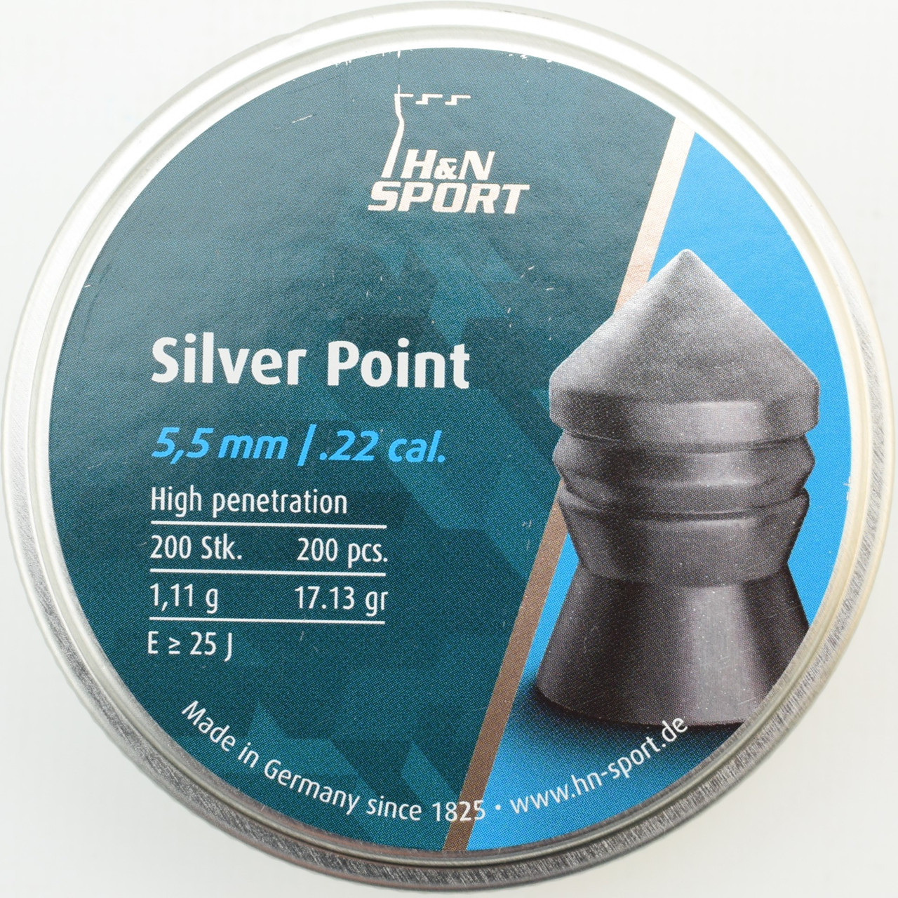 

Пули H&N Silver Point, 5.5 мм ,1.11 грамм, 200шт/уп