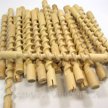 Бигуди-коклюшки спиральные деревянные длинные для химической ...