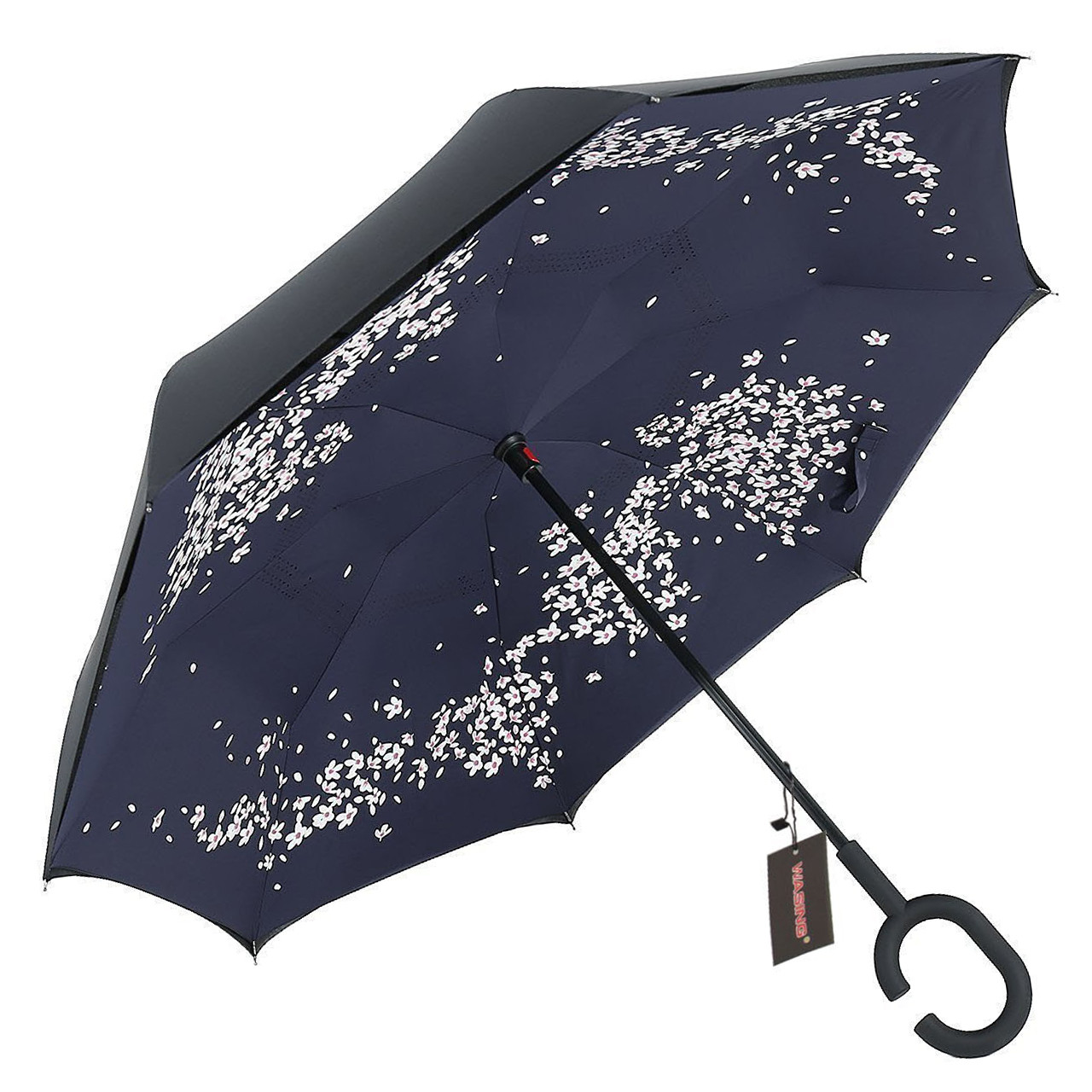 Зонт Up-Brella Сакура ручной зонт двойное складывание в обратном напра