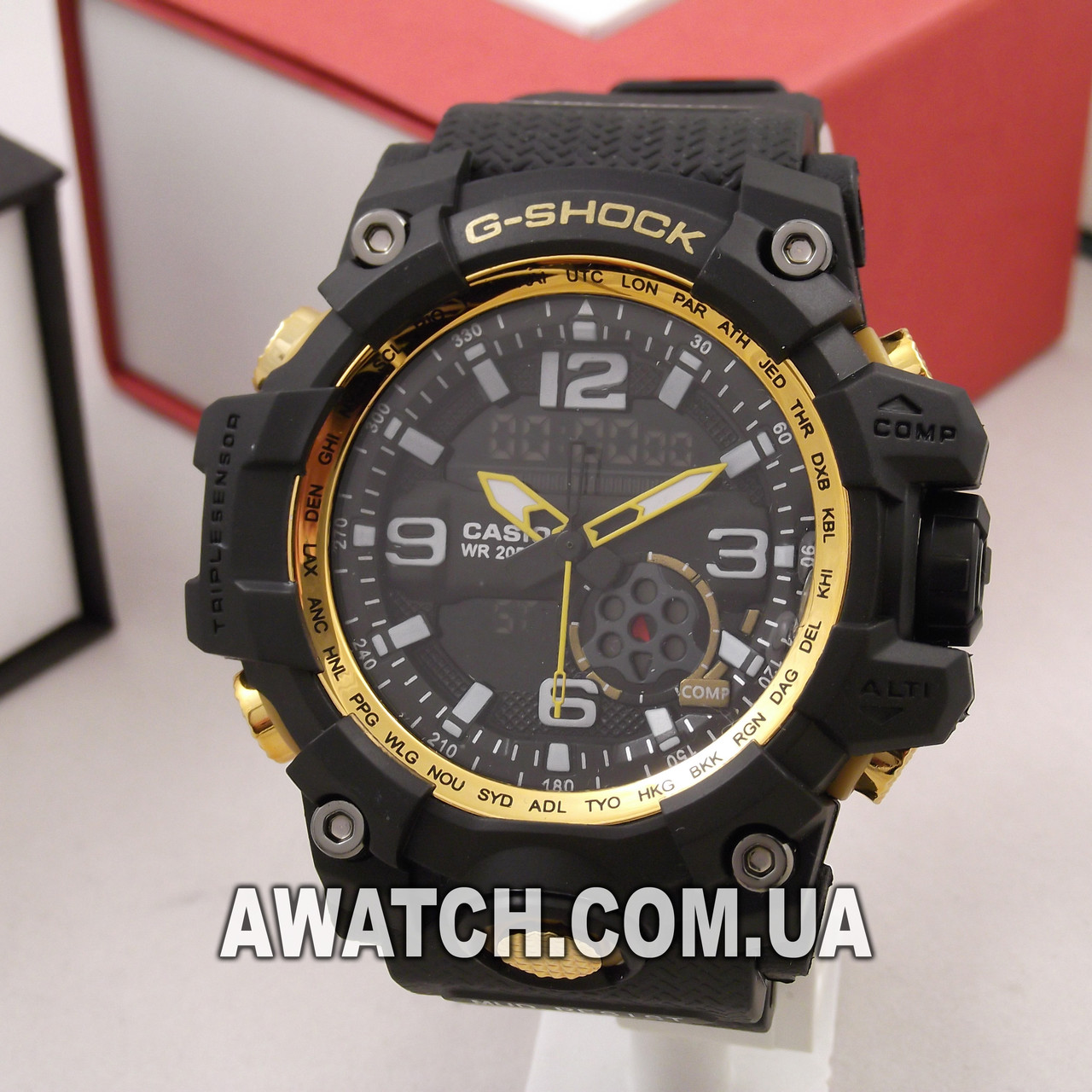 

Мужские кварцевые наручные часы Casio G-Shock M192 / Касио на каучуковом ремешке черного цвета