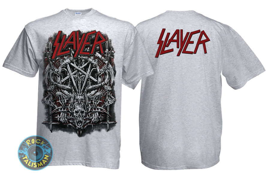 

Футболка SLAYER пентаграмма меланжевая XL (56-58)