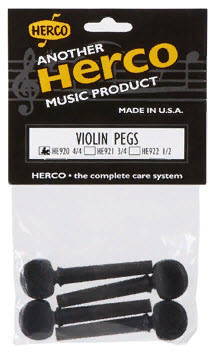 

Набор 4шт колков для скрипки DUNLOP HE922 VIOLIN PEG 1/2