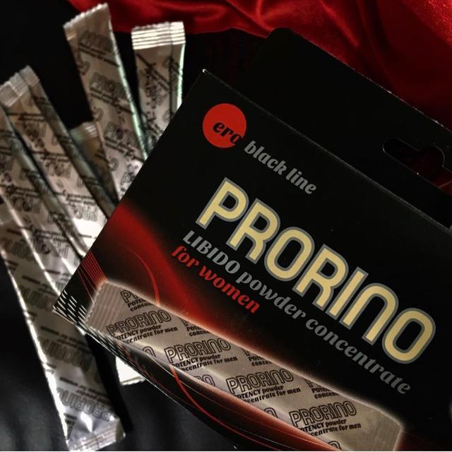 Харчова добавка для жінок ERO PRORINO black line libido powder concentrate, 7 шт по 5 гр