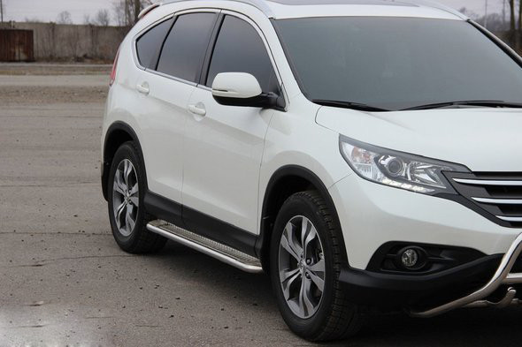 

Боковые площадки KB001 60мл (нерж) Honda CRV 2012-2016 гг.