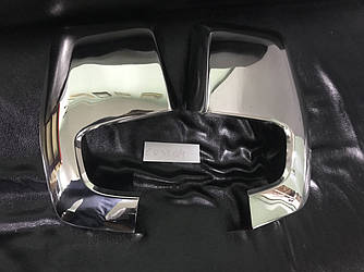 Накладки на дзеркала (2 шт., нерж) - Ford Custom 2013+ рр.