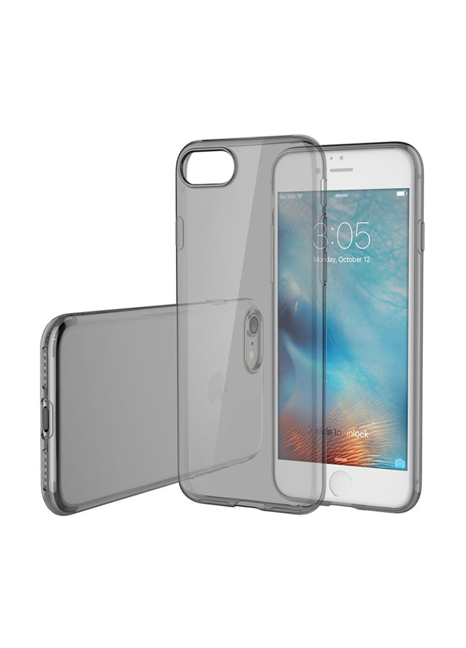 

Чехол силиконовый тонкий для iPhone 7/8 clear gray, Черный