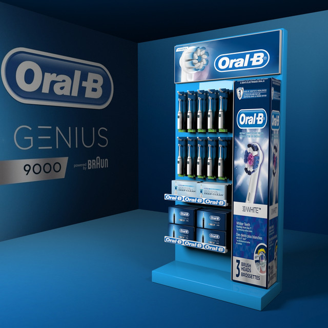 Торговое оборудование стойки Oral-b