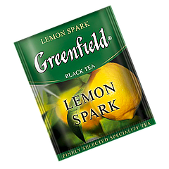 Чай черный пакетированный Greenfield "Lemon Spark" Лимон 100шт (полиэтиленовый пакет)