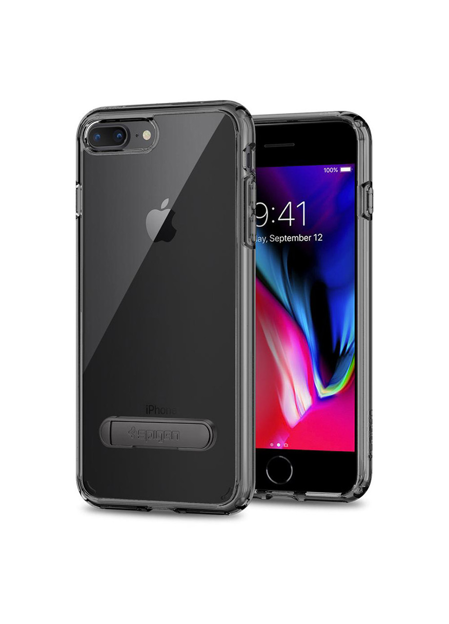 

Чехол противоударный SGP A quality Crystal Hybrid с подставкой для iPhone 7 Plus/8 Plus прозрачный Black, Черный