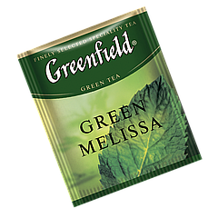 Чай зеленый пакетированный  Greenfield "Green Melissa" Мелиса 100шт (полиэтиленовый пакет)