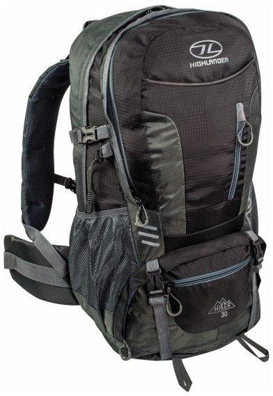 

Рюкзак туристический Highlander Hiker 30 Black, Черный / серый