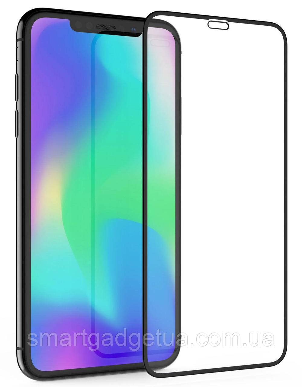 

Защитное стекло 9D Полной оклейки iPhone X / iPhone Xs Захисне скло, Чёрный;black