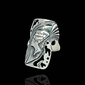 Серебряное кольцо Нефертити с прозрачными фианитами