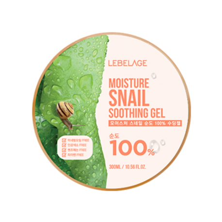 

Увлажняющий гель с муцином улитки Lebelage Moisture Snail 100% Soothing Gel, 300ml