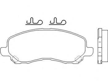 

Тормозные колодки передние Ситроен, Mitsubishi Lancer, Митсубиси Лансер, Пежо (пр-во BREMBO P54030)