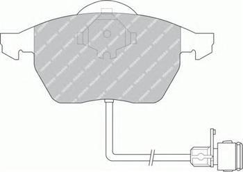 

Тормозные колодки передние Audi 100, Ауди 100/ А6 (пр-во FERODO FDB590)