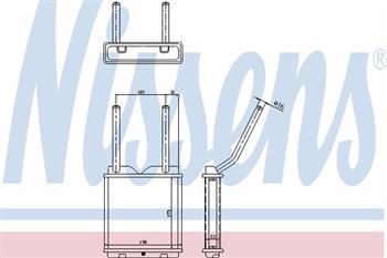 

Радиатор печки (отопителя) Opel Vectra, Опель Астра F/ Вектра A (пр-во NISSENS 726531)
