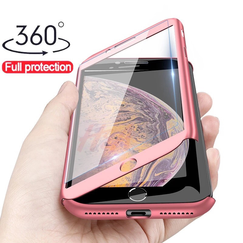 

Противоударный чехол 360 Full+стекло для Iphone 7/Iphone 8 rose