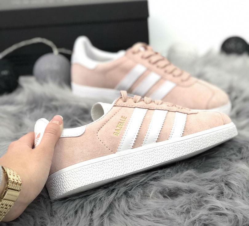 

Adidas Gazelle Peach | кроссовки женские, цвет персик / нежно розовые; осенние/весенние 6.5us - 37eur - 23.5cm, Персиковый