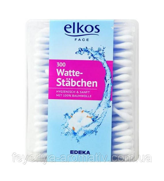 Ватні палички Elkos Watte Stabchen 300 шт. (Німеччина)