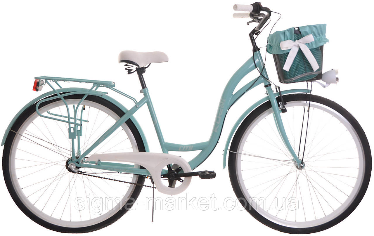 

Велосипед женский KOZBIKE 18 28-3 перед.+кош