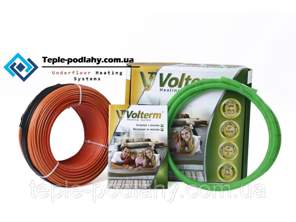

Двухжильный нагревательный кабель Volterm (обогрев 1,6 - 1,9 м²)