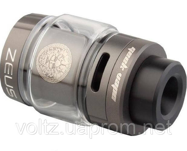 

Бак Zeus Dual RTA 5.5 ml (Клон) Спирали и вата в подарок! Оружейный металл