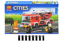 Конструктор Сити Bela 10828 Cities "Пожарный автомобиль с лестницей" 225 деталей
