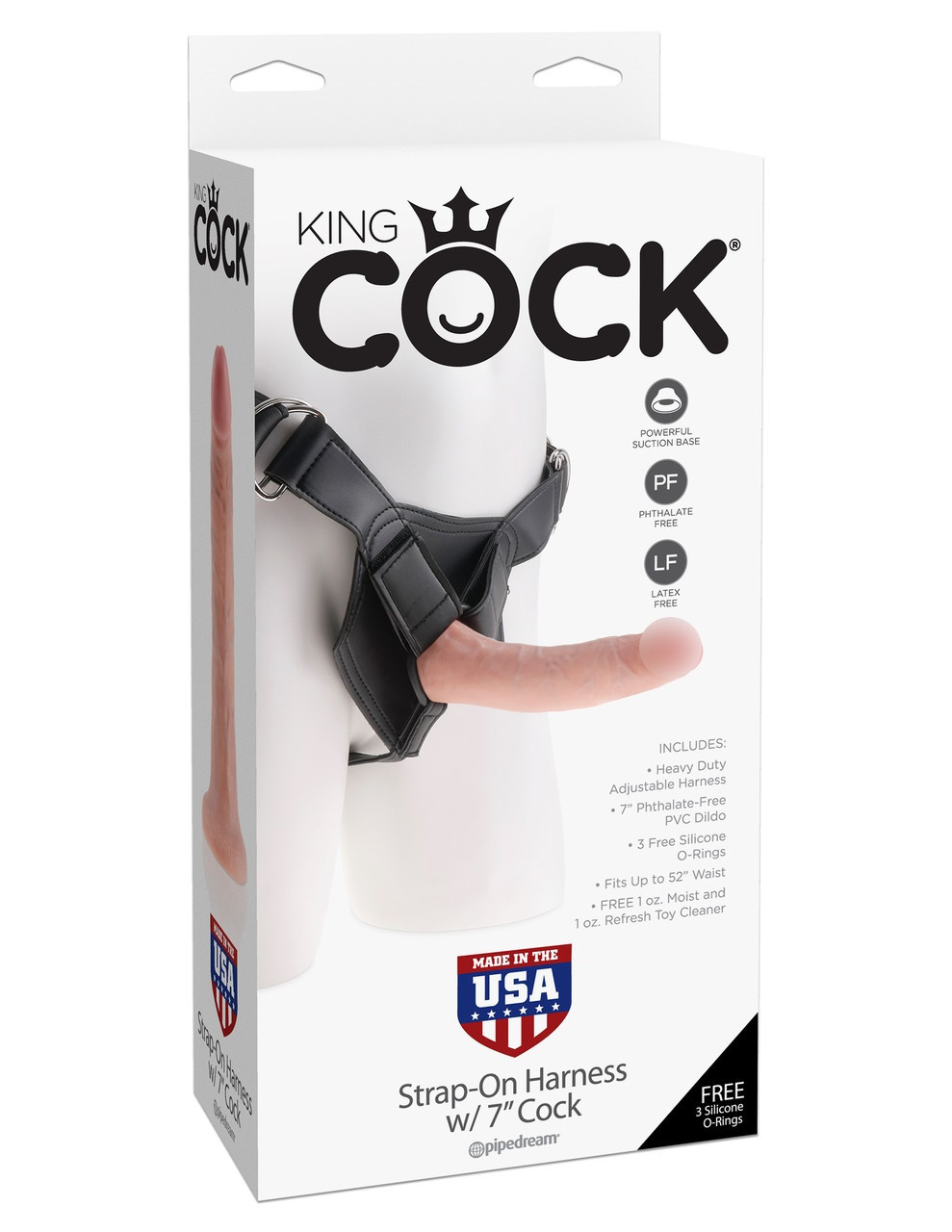 

King Cock Strap-On Harness w/ 7" Cock