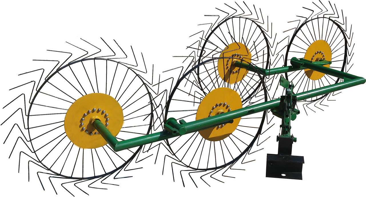 

Грабли «Солнышко» ГВР-4 (грабли ворошилки 4-х колесные)