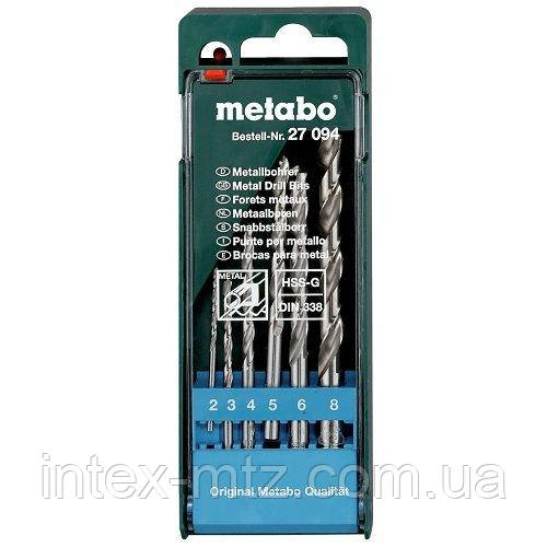 

Набор сверл по металлу Metabo HSS-G, 6 пр.